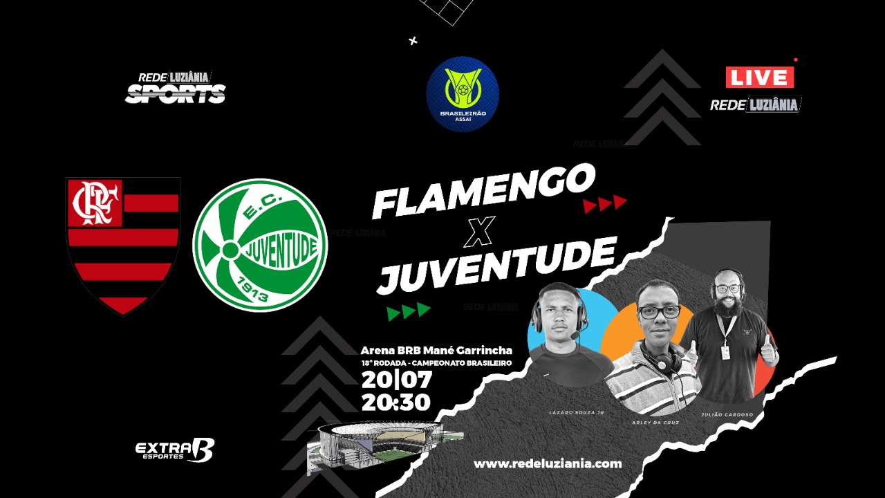 Ao vivo na Rede Luziânia Flamengo x Juventude 47 mil ingressos