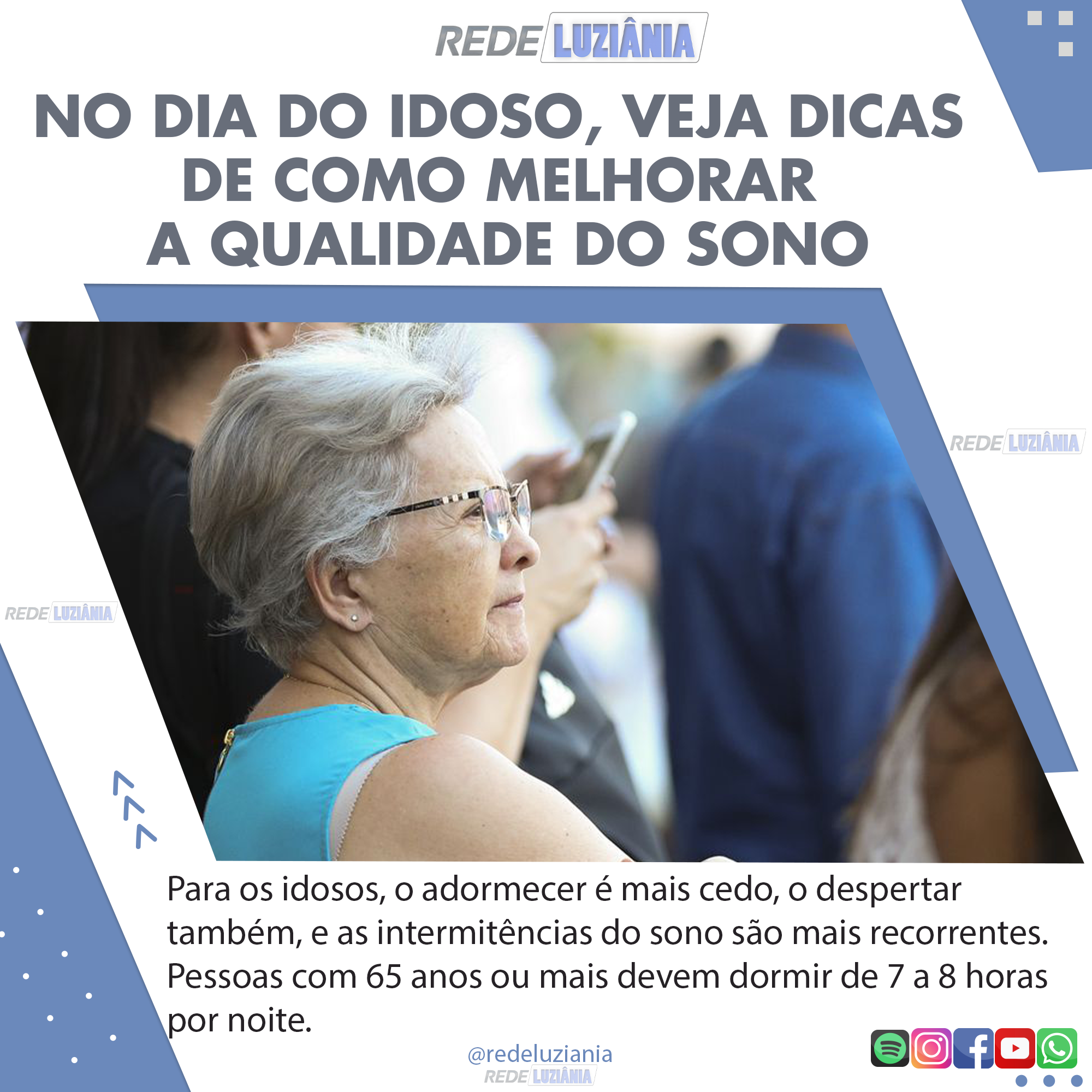 No Dia Do Idoso M Dica D Dicas De Como Melhorar A Qualidade Do Sono Rede Luzi Nia